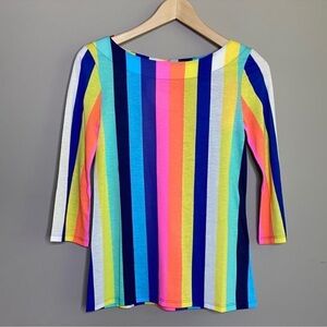 Lilly Pulitzer Colorful Striped Women's Top blouse new XS